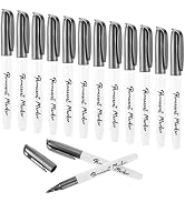 YONHTUTU 12 Pcs Metallic Permanent Markers Bulk Gold Silver Pens Fine Point Metallic Paint Marker...