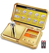 GRAM PRES Digital Pocket Gram Scale 300g x 0.01g Accuracy, Small Mini High Precision Gold Scale D...