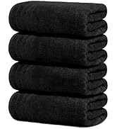 Tens Towels Pack of 4 Extra Large Bath Towels 30 x 60 Inches, 100% Cotton, Larger &amp; Lighter Weigh...