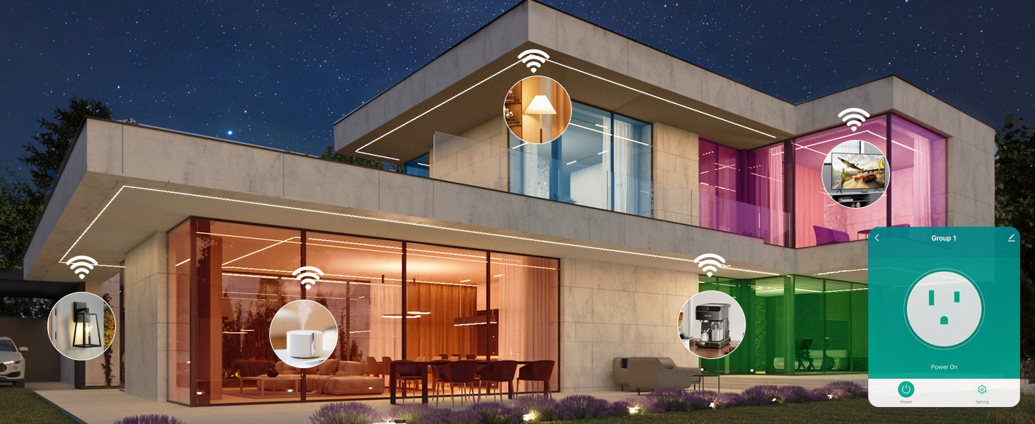 [Upgraded Version] GHome Smart Mini Plug Compatible with Alexa &amp;amp; Google Home