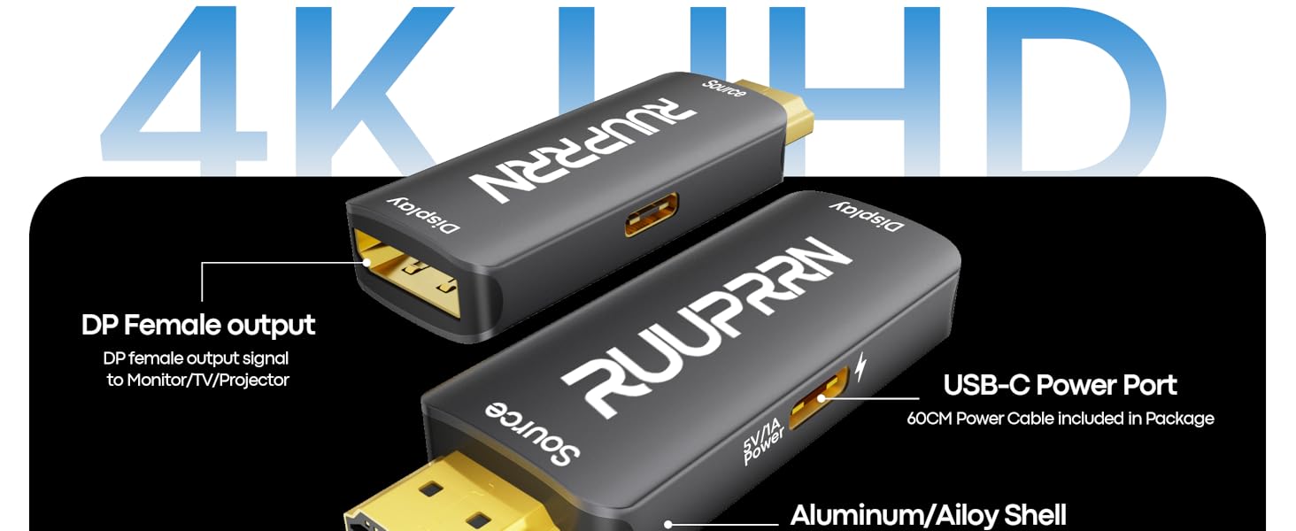 hdmi to display port adapter