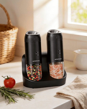 Gravity Salt and Pepper Grinder Set