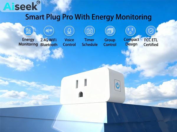 AiSeek Smart Plug Energy Monitoring
