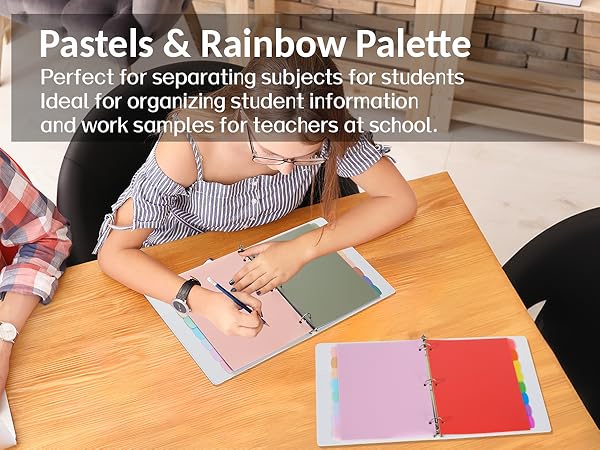 Pastels &amp; Rainbow Palette is great for students and teachers, you can organize your weekly work