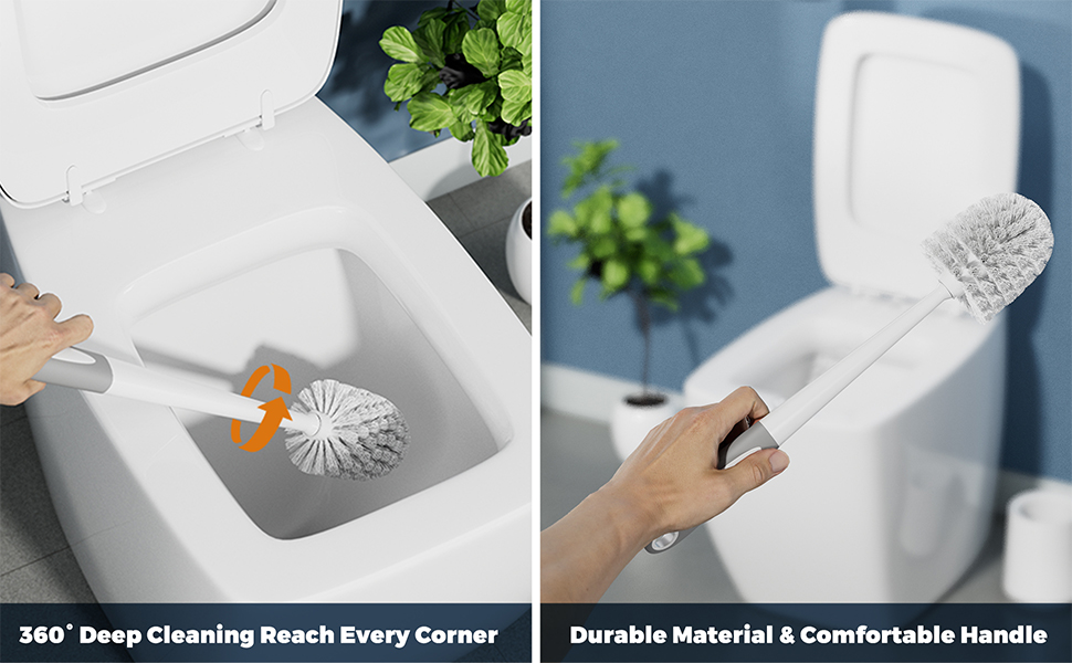 toilet brush and holder set