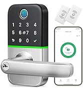 Keypad Smart Door Lock with Handle: Kucacci Keyless Entry Door Lock - Smart Lock for Front Door -...