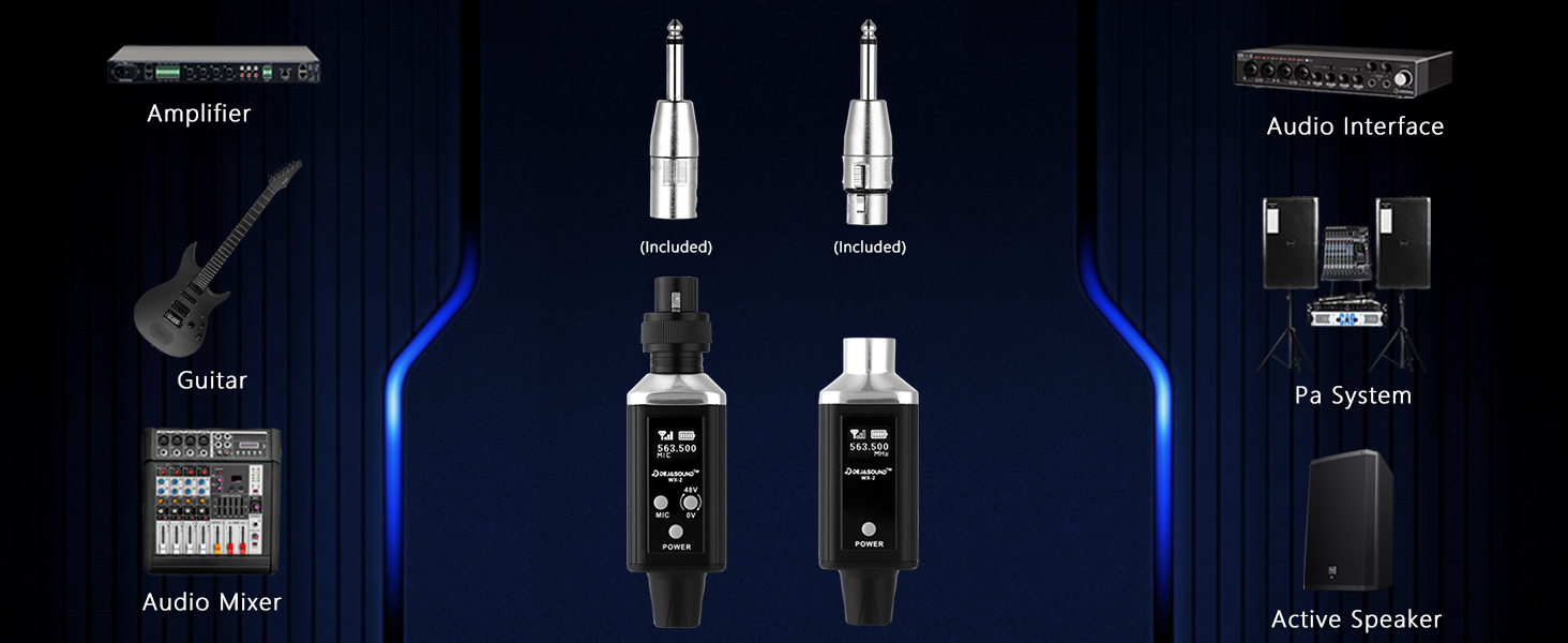 Wireless XLR Transmitter &amp;amp; Receiver