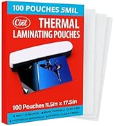 5mil thickness 11.5x17.5 inches size thermal laminating pouches 100 count