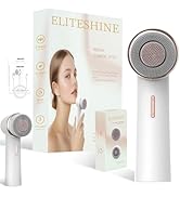 Electric Facial Cleansing Brush with Silicone and Bristle Brushheads,Gentle Electric Face Scrubbe...