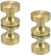 Wealrit 2 Pcs Back to Back Shower Door Knobs, Aluminium Shower Glass Door Knob 1.2
