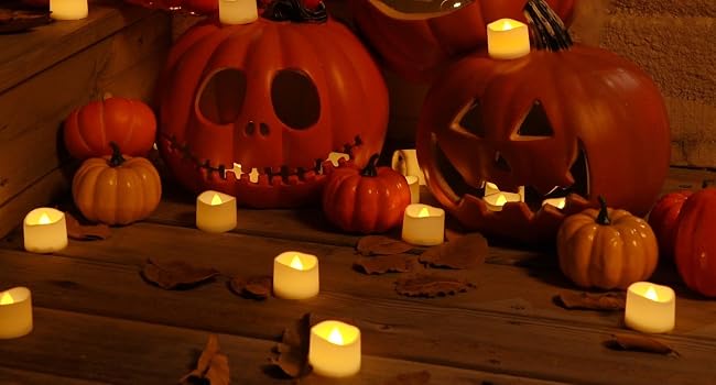 halloween tea lights candles
