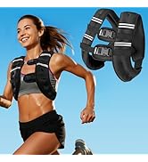Weighted Vest with Two Adjustment Straps for Men Women, 8lbs/12lbs/16lbs/20lbs Weight Vest with R...