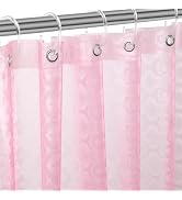 ZEMAHOME EVA 3D Pink/Magenta Flower Plastic Shower Curtain Liner - Premium Light Weight 72" x 72"...