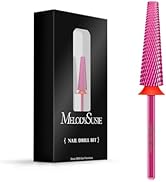 MelodySusie Super Long 5 in 1 Nail Drill Bits, 3/32'' Carbide Tungsten Bits, Suitable for Manicur...