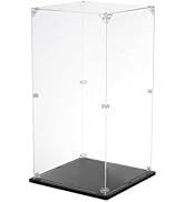 MECCANIXITY Acrylic Display Case, 8''x8''x16'' Clear Display Box Assemble Dustproof Display Box S...