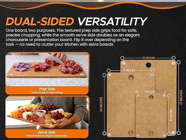 composite Wood Cutting Board chopping non toxic large plastic board tablas para picar cocina