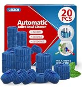 USKICH Toilet Bowl Cleaner Tablets 20 PACK, Bathroom Automatic Toilet Tank Blue Cleaners with Ble...