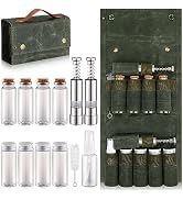 TOBWOLF Portable Spice Bag for Travel, Camping Spice Kit with 8 Jars, 2 Salt/Pepper Grinders, 1 O...