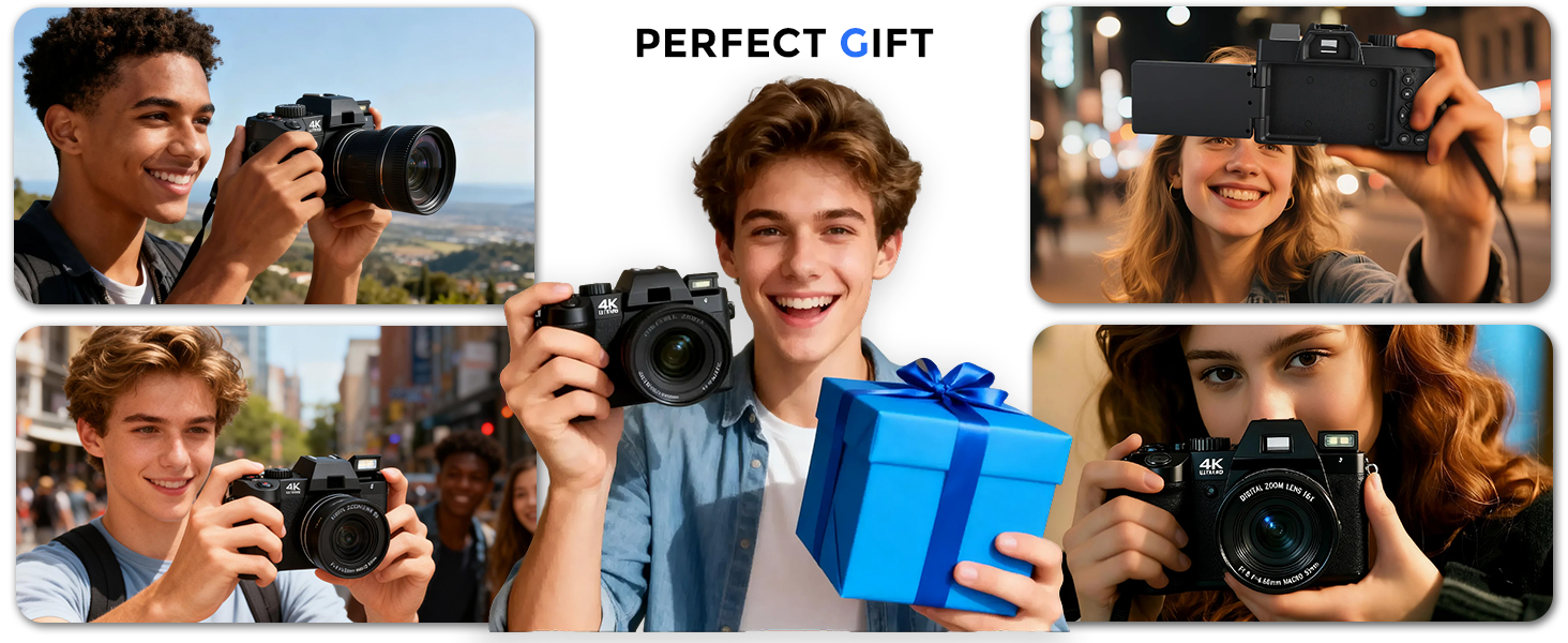 4k digital camera vlogging camera christmas gift birthday gift