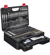 KingTool 400 Pcs Drill Bit Set - Drill Bits Screwdriver Bit Set Case with Drawer, Bit Set Designe...