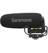 Saramonic Vmic5 | Professional On-Camera Supercardioid Shotgun Mic with 2-Stage Gain, 150Hz High-...