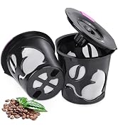 Reusable K Cups for K-Mini/K-Duo/K-Express, 2 Pack K Cup Reusable Coffee Pods for K-eurig, BPA Fr...
