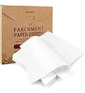 200PCS Parchment Paper Sheets, 12x12in, Squares Baking Paper for Baking, Air Fryer, Steaming, Gri...