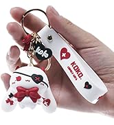 YOU WIZV Keychain for Women Star-Moon Rabbit Key Ring Demon Rabbit Charm Bag Accessory Lovers Bes...