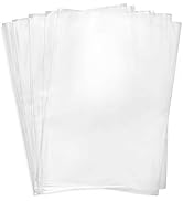 Shoe Shrink Wrap,100 Pcs 12x17 Inches Clear PVC Heat Shrink Wrap Bags for Packagaing DVD/CD, Cand...