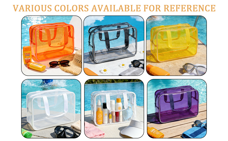 clear toiletry bag
