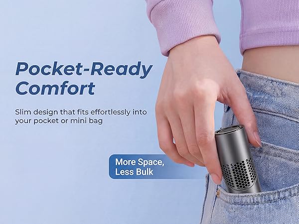 portable mini fan makeup purse lightweight compact design adjustable speed strong airflow cooling