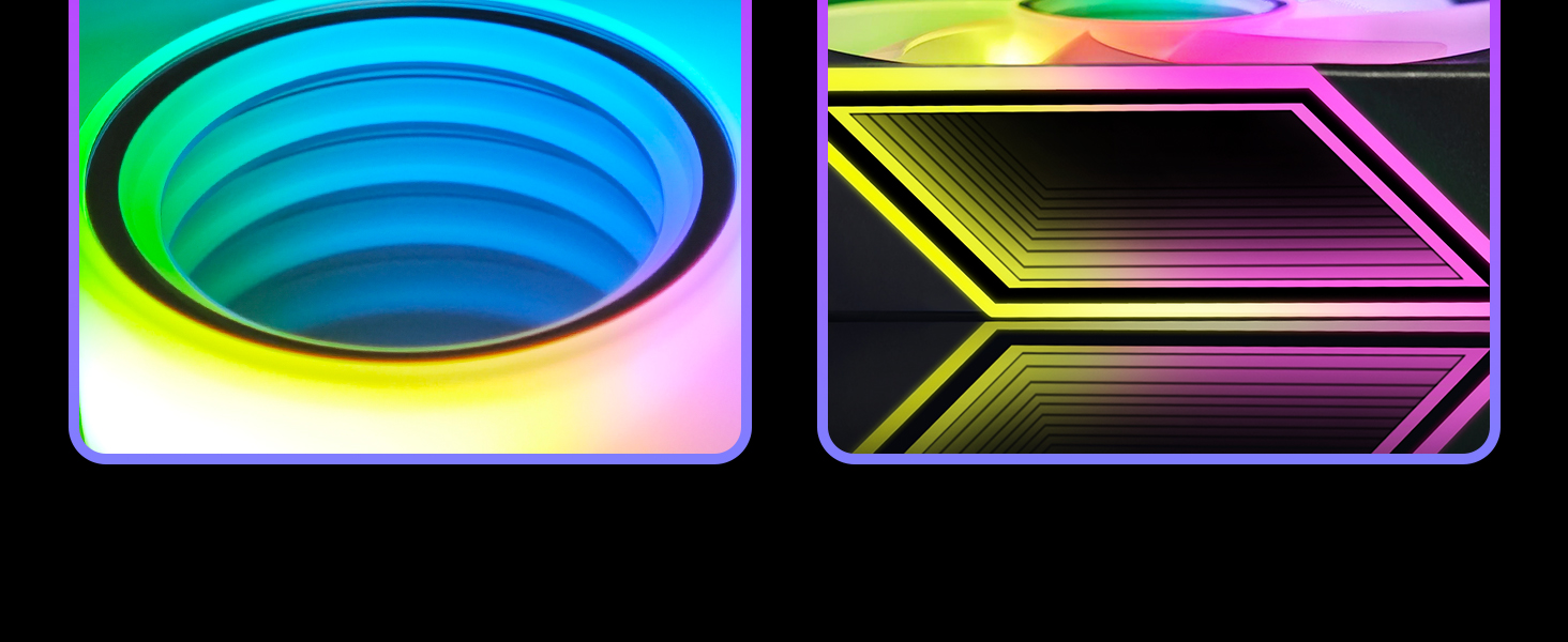 120mm ARGB case fan in the computer case