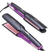 LANDOT Wide Flat Iron Hair Straightener for Fast Styling Thick/Long/Coarse Hair: 1-3/4 Inch Ceram...