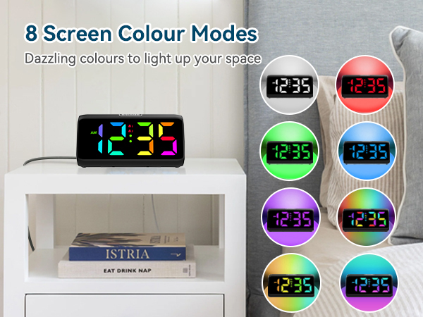 alarm clock with rgb screen