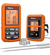 ThermoPro TP20 500FT Wireless Meat Thermometer with Dual Meat Probe, Digital Cooking Food Meat Th...