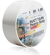 AUDTMWH Duct Tape Heavy Duty, 1.88 in x 90 ft, White, Waterproof, Temperature Resistant, Extreme ...