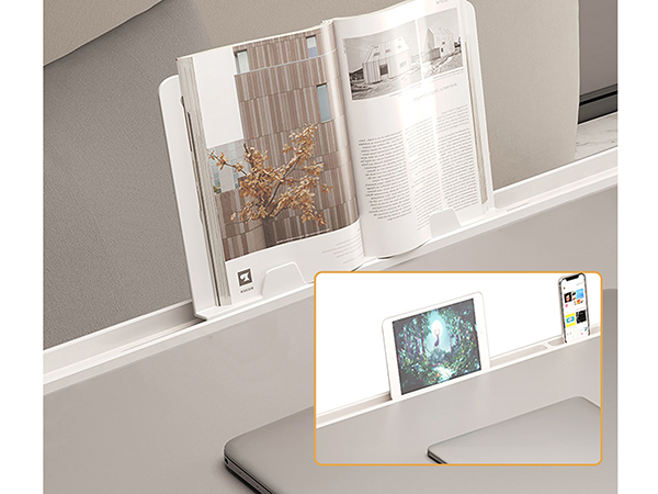 Laptop Bed Tray Desk, Foldable Laptop Table with Storage Drawer and Book Stand