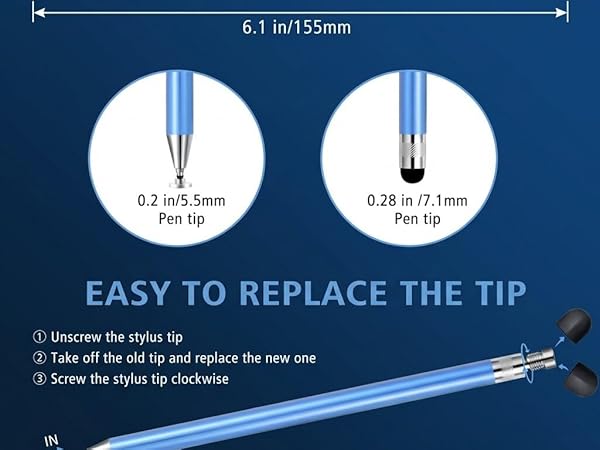 2 in 1 Stylus Pen for Touch Screen