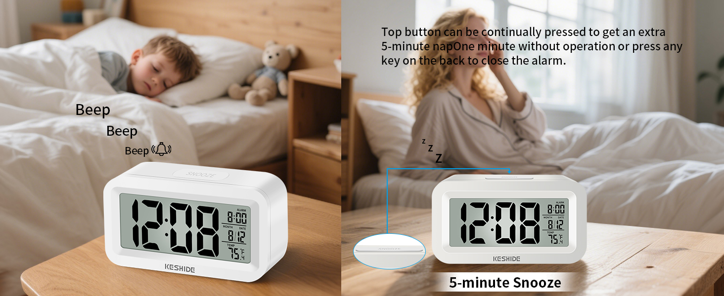 alarm clock battery powered