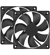 Qirssyn 2-Pack 120mm x 25mm 12v 2-Pin Replacement Cooling Fan for Power Supply Inverter RV Fridge...