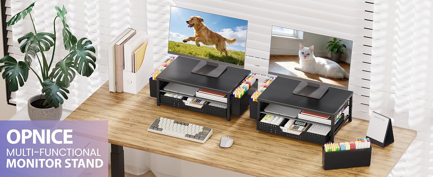 desk organizer monitor stand