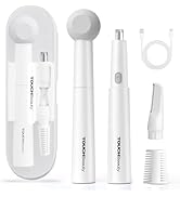TOUCHBeauty Ear and Nose Hair Trimmer for Women-Upgraded All-in-One Facial Hair Trimmer with 11,0...