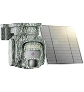 4G LTE Cellular Solar Security Camera Wireless Outdoor, No WiFi Security Camera, 2K Cam Built-in ...