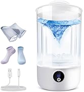 Portable Mini Washing Machine | Compact Deep Cleans Underwear, Baby Clothes, Small Laundry | Ligh...