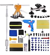 Car Dent Puller Kit,93 PCS Dent Repair Tool,Paintless Dent Removal with Golden Lifter,Bridge Pull...
