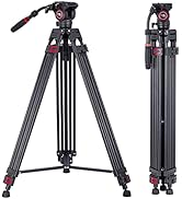 Avella VH501 Video Tripod System,72 inch Professional Heavy Duty Aluminum Tripod, with Detachable...