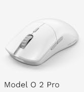 Glorious Gaming Model O 2 PRO 4K/8K White Wireless Gaming Mouse - 2.4GHz Wireless 1ms delay, 4K/8...