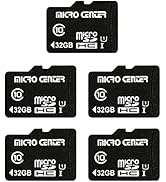 Micro Center 32GB Class 10 Micro SDHC Flash Memory Card with Adapter for Mobile Device Storage Ph...