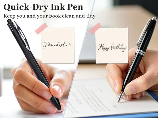 100 packs black Retractable ballpoint pen 1.0 mm black ink pen Smooth Writing No-Smear