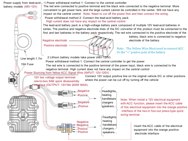 48v to 12v Converter Golf Cart Voltage Reducer